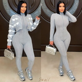 Load image into Gallery viewer, Ibiza rib jumpsuit (Grey)