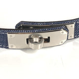 Load image into Gallery viewer, Hermes Belt Jean 18Kelly Denim Blue