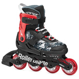 Load image into Gallery viewer, Rollerblade Microblade SL Black Red Kids Skates